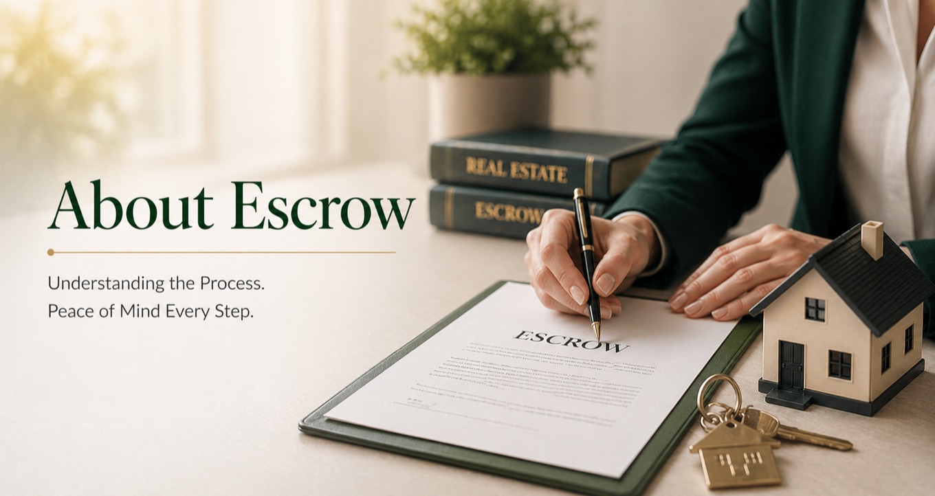 Escrow agreement being signed