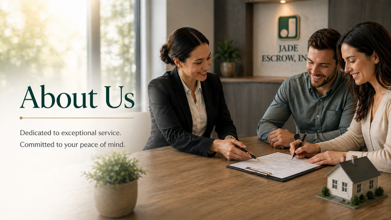 Escrow office meeting scene